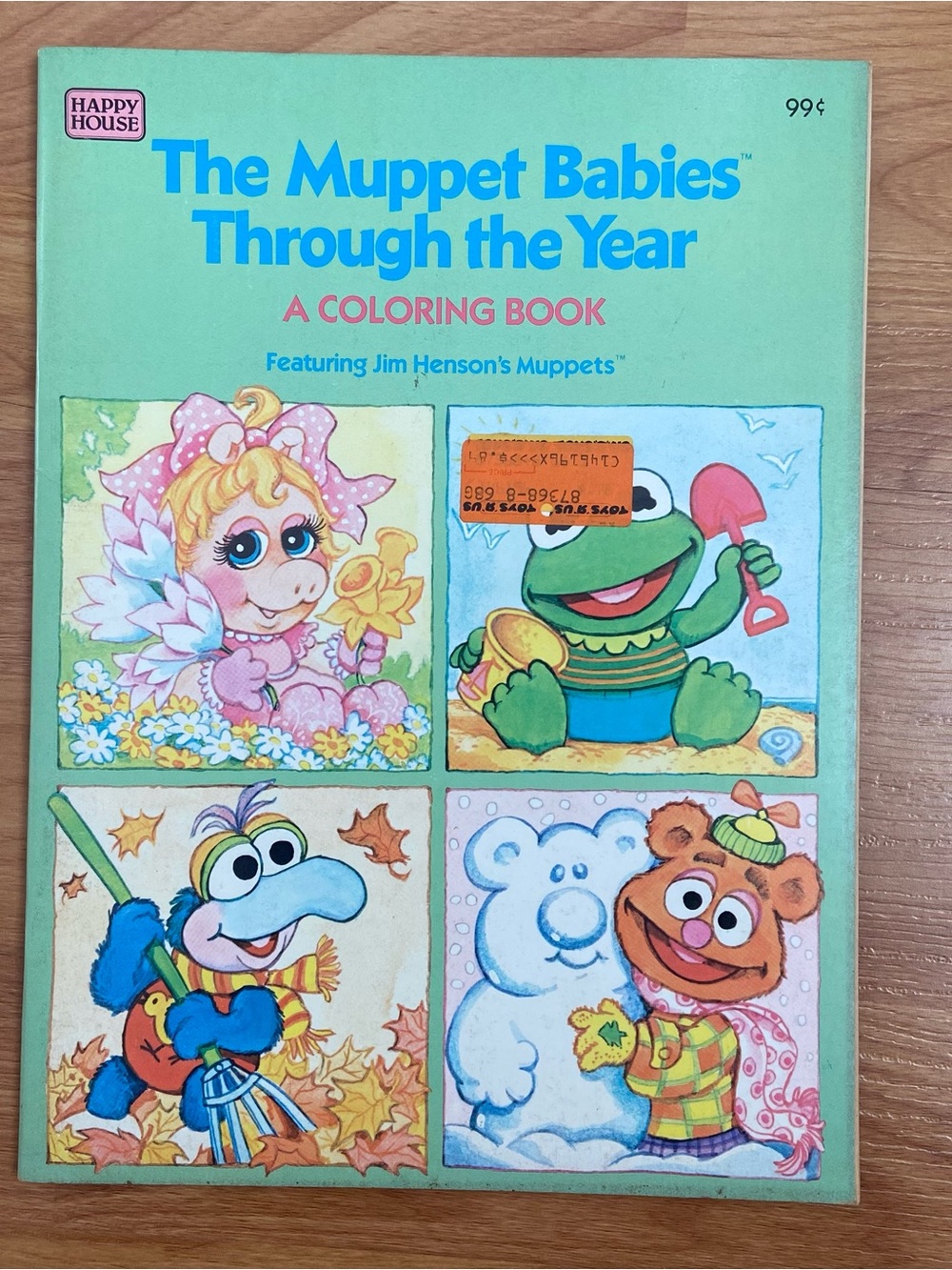 NWT The Muppet Babies Through the Year Coloring Book Vintage 1985 UNUSED